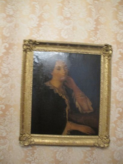 19th century school

Woman, seated

Oil on...