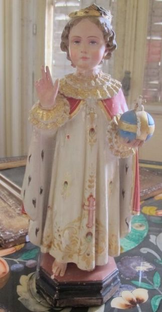 Child Jesus blessing the world

polychrome...
