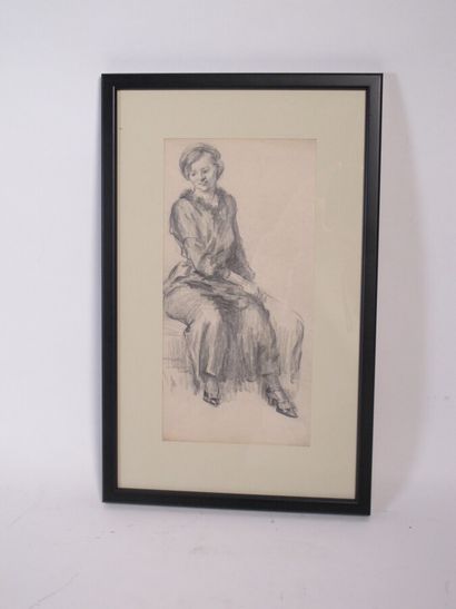 KVAPIL Charles (1884-1958)

Sitting girl

Charcoal,...