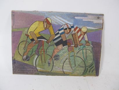 CUBIST SCHOOL XX

The three cyclists

Watercolour...