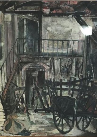 TRABUC Louis (1928-2008)

The Provençal cart

Oil...