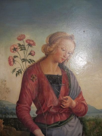 In the manner of the Italian Renaissance

Woman...