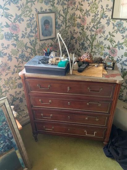 Louis XVI style mahogany chest of drawers...
