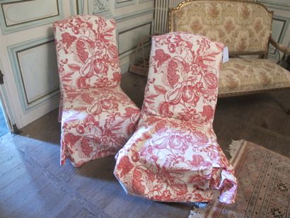 Pair of heated chairs