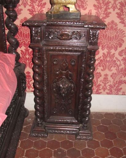 Two carved wooden bedside tables

Renaissance...