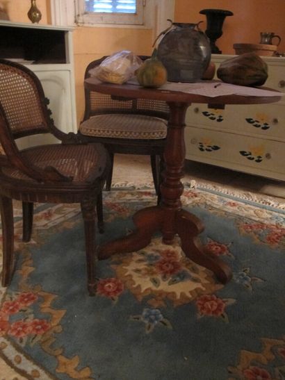 Wooden tripod pedestal table

H. 74 cm