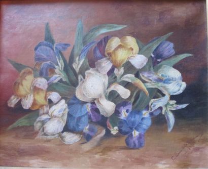 Modern School,

Still life with flowers

Oil...