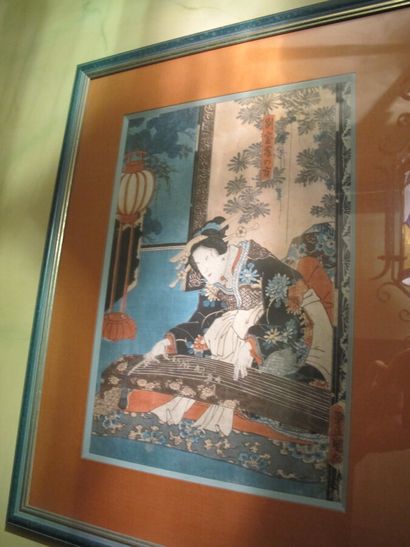 Set of three Japanese prints