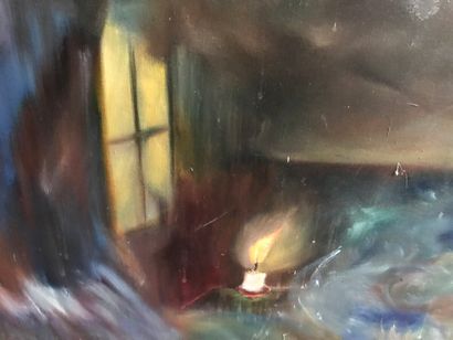 Modern School

Ship in the storm

Oil on...
