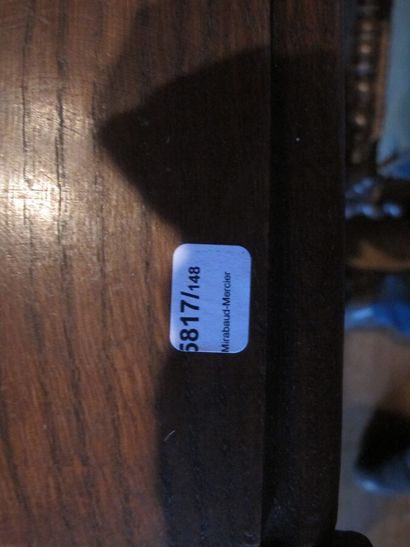 Dining room table in carved wood, the legs...