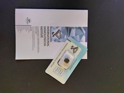 Sealed Black Diamond, Emerald cut 4.94 ct....