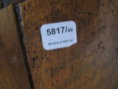 Natural wood chest of drawers with three...