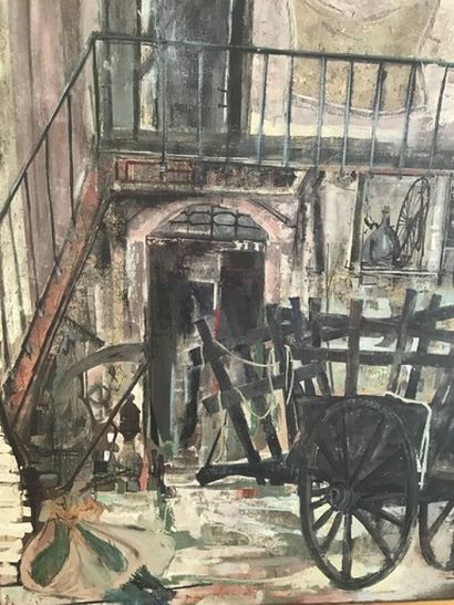 TRABUC Louis (1928-2008)

The Provençal cart

Oil...