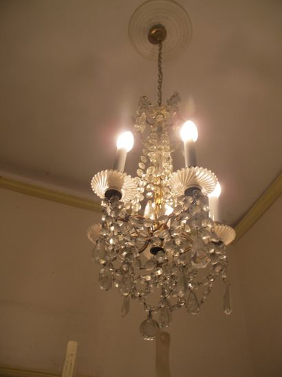 Pair of small pendant chandeliers
