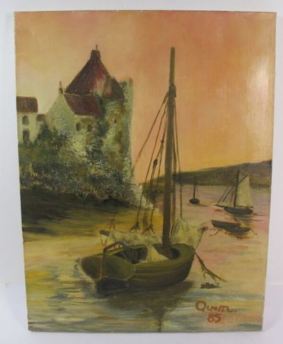 Sailboats

oil on canvas signed and dated...