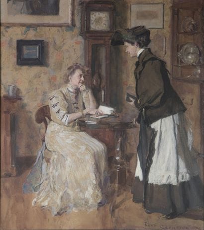 REINICKE René (1860-1926)

La lecture

Aquarelle,...