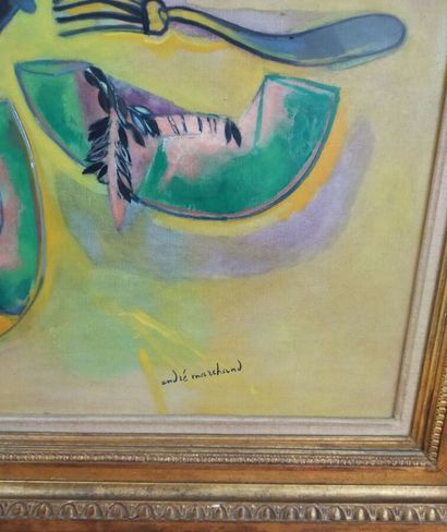 MARCHAND André (1907-1997)

Le melon en tranches

Huile...
