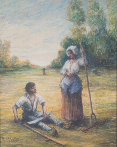 GIRAN-MAX Léon (1867-1927)

Couple de faneurs

Dessin...