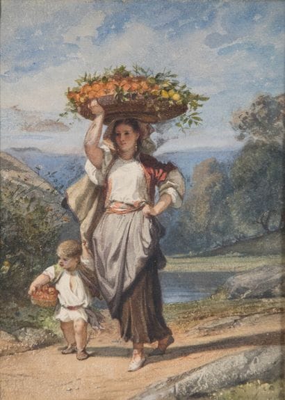 BARON Henri Charles (1816-1885) 

La porteuse...