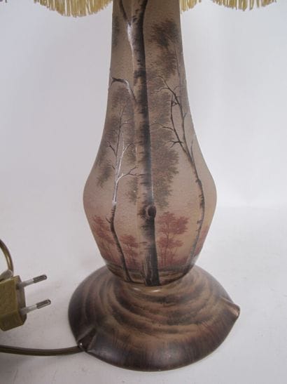 DAUM Nancy

Pied de lampe de forme balustre...