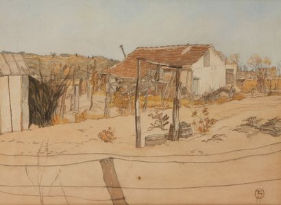 OTT Lucien

Le hameau

Aquarelle, monogrammée...