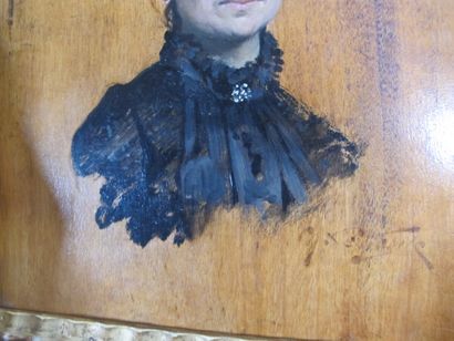 Ecole française vers 1900

Portrait d'élegante...