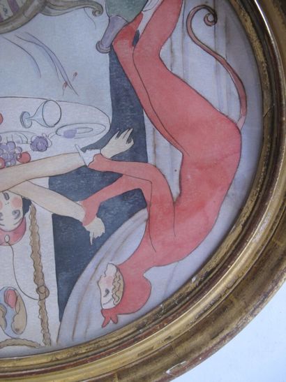 WEGENER Gerda (1885-1940)

Scène de banquet...