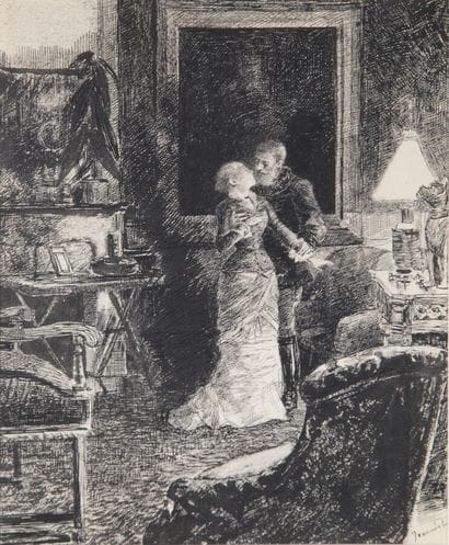 JEANNIOT Pierre Georges (1848-1934)

Au salon

Dessin...