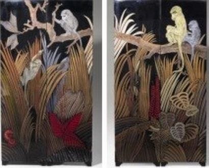 Paravent à décor de singes branchés

Quatrefeuilles...