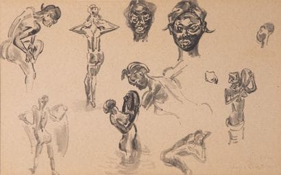 COUSTURIER Lucie (1870-1925)

Étude de têtes...