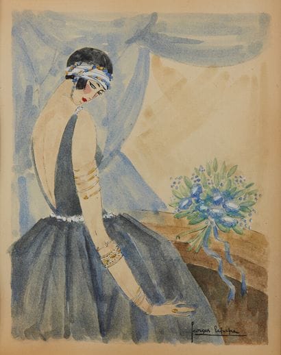 LEPAPE Georges (1887-1971)

Elégante au bouquet...