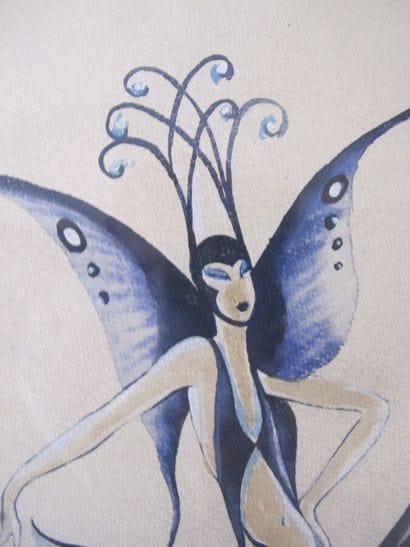 DE ZAMORA José (1889-1971)

Femme papillon,...