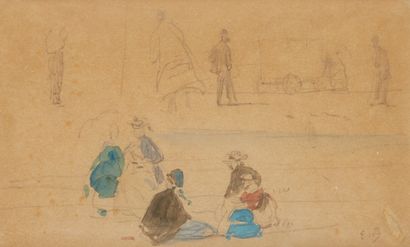 BOUDIN Eugène (1824-1898)

Sur la plage

Dessin...