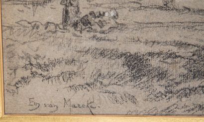 MARCKE DE LUMMEN Emile Van (1827-1890)

Lavandières...