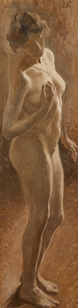 VAUTIER Otto (1863-1919)

Nu féminin en pied

Huile...