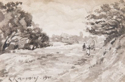 HARPIGNIES Henri Joseph (1819-1916)

Charrette...