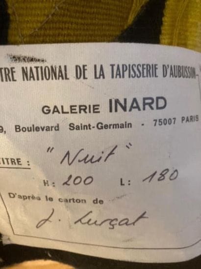 AUBUSSON, d'après un carton de Jean LURCAT...