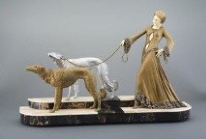 GORI Georges, XXème siècle

Femme aux lévriers...