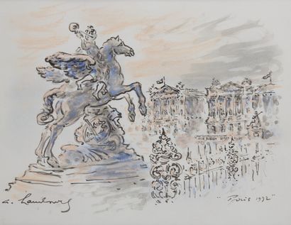 HAMBOURG André (1909- 1999)

Place de la...