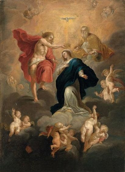 École flamande du XVIIe siècle
« Le couronnement...