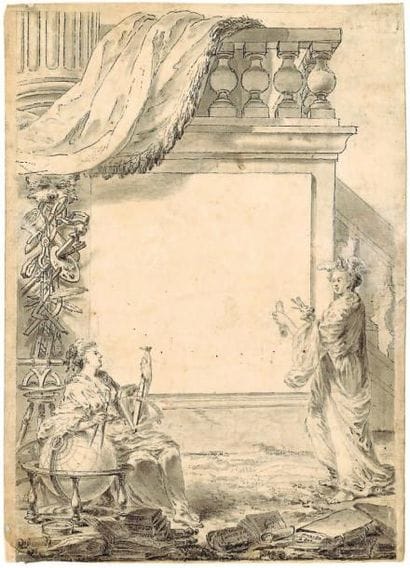 WALKER Anthony (1726-1765)
« Projet de frontispice...