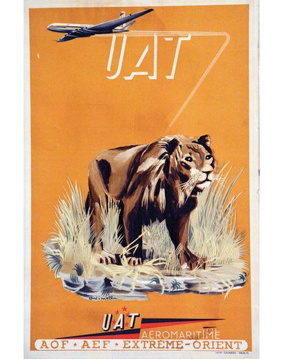 Lion UAT Aéromaritime AOF AEF Far East Rare...