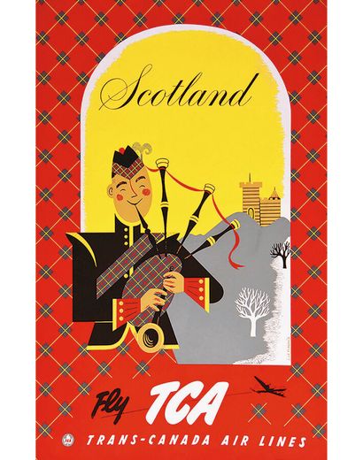 Scotland Fly TCA Trans Canada Air Lines 1953

LE...