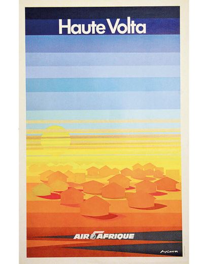 Air Afrique Haute Volta Gtrès Rare circa...