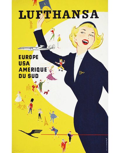 Europe Usa South America Lufthansa around...