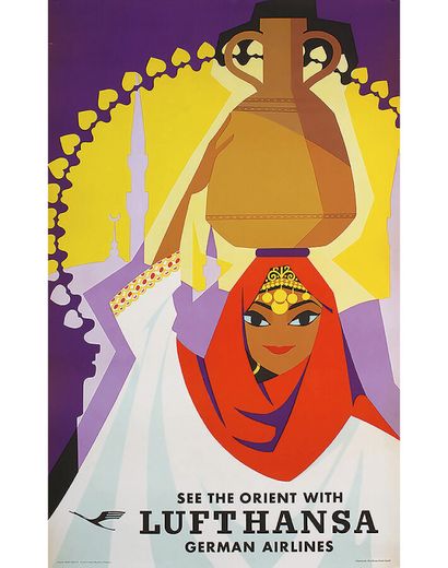 See the Orient With Lufthansa Germain Airlines...