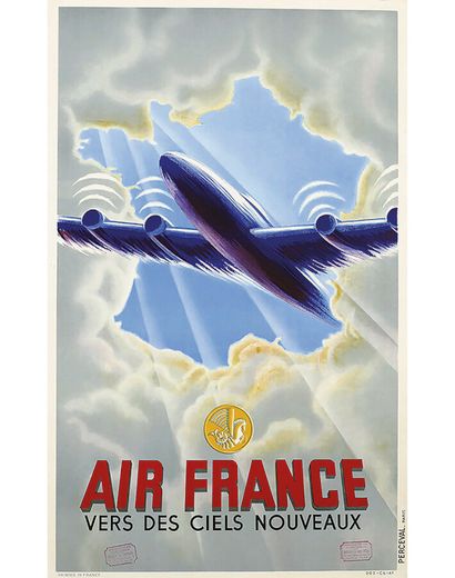 Vers des Ciels Nouveaux Air France Cachet...