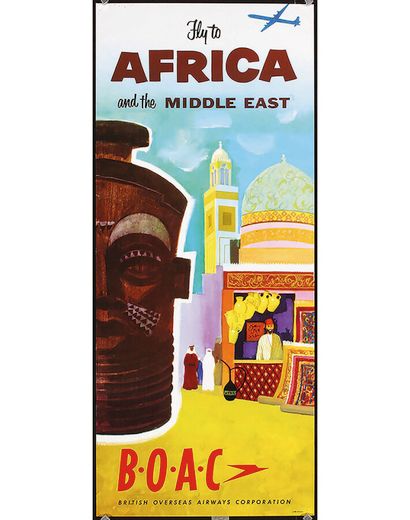 Africa Middle East BOAC British Overseas...