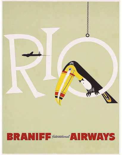 Rio Braniff International Airways vers 1950

Affiche...