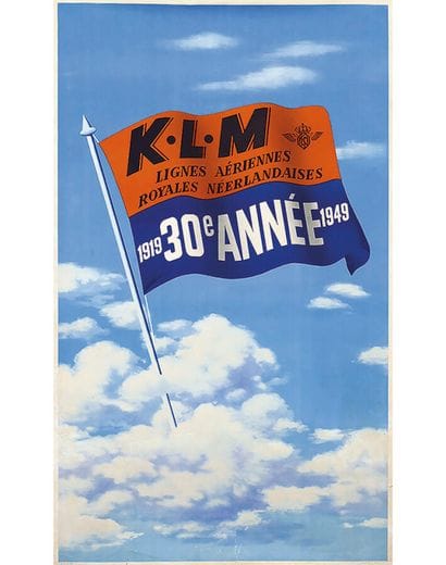 KLM 30th Year 1919-1949 Royal Dutch Airlines...
